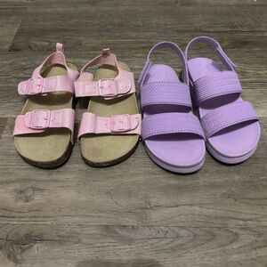 Pink and Purple Kids Sandals